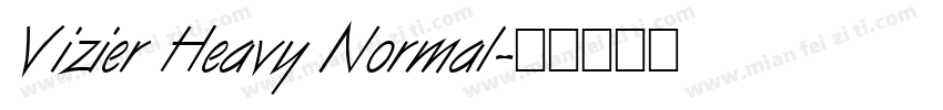 Vizier Heavy Normal字体转换
